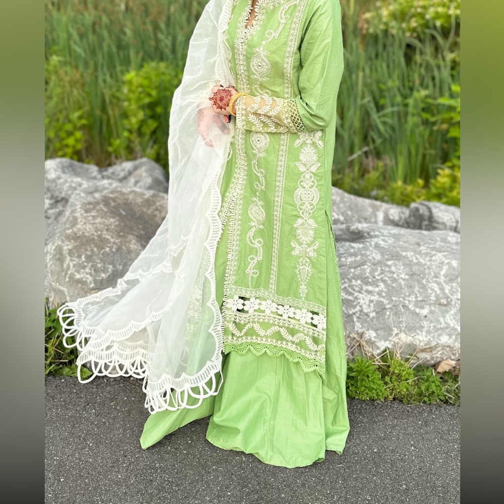 2 piece pakistani shirt and plazo